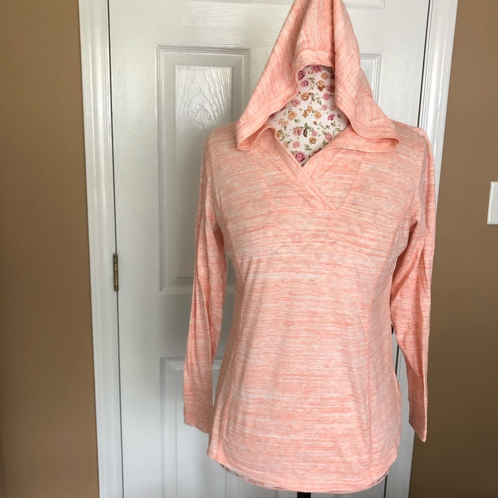 Sport women’s hoodie pullover pink jacket Sz PS